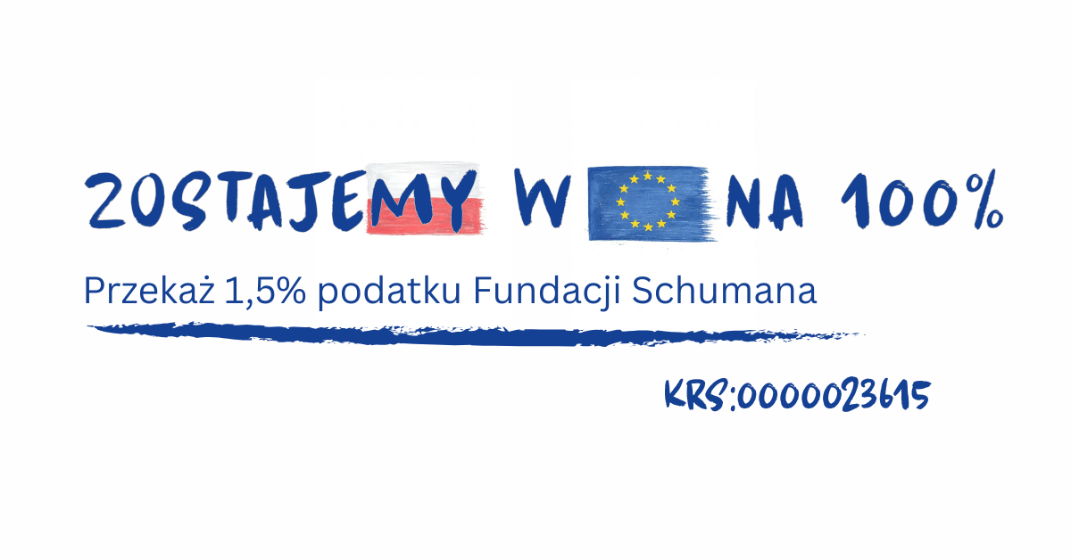 100% Europy w&nbsp;tym 1,5% od&nbsp;Ciebie– nasz KRS 0000023615