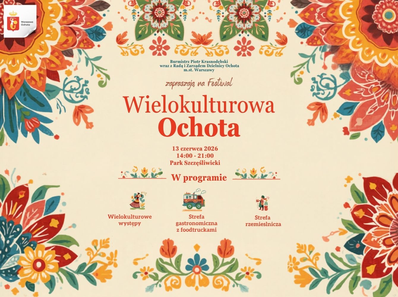 Wielokulturowa Ochota – dołączcie do&nbsp;nas na&nbsp;pikniku 13 czerwca!
