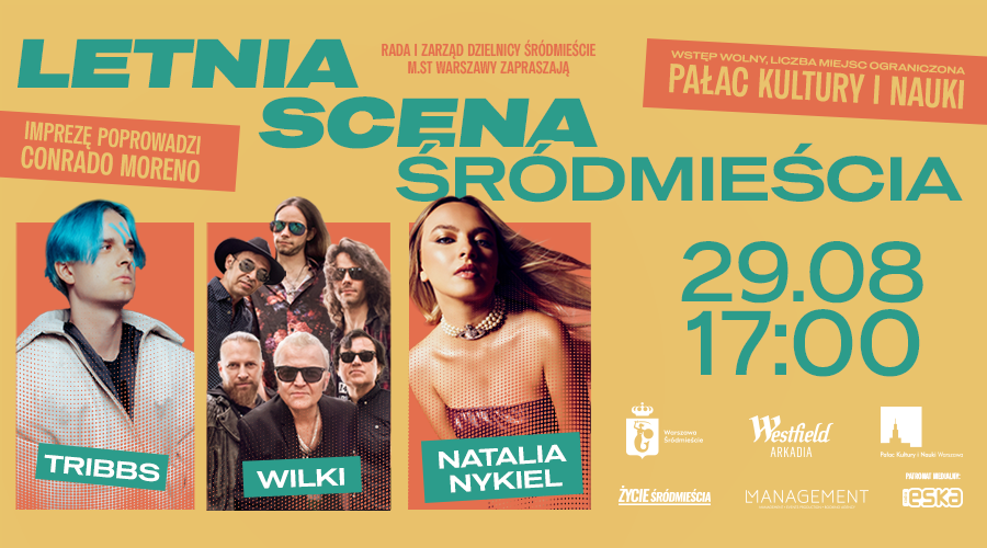 Pożegnaj lato razem z&nbsp;nami! Zapraszamy na&nbsp;koncert pod&nbsp;PKiN w&nbsp;tę&nbsp;sobotę